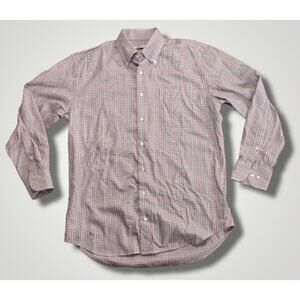 Peter Millar Multicolor Houndstooth Button Down Shirt Size Medium